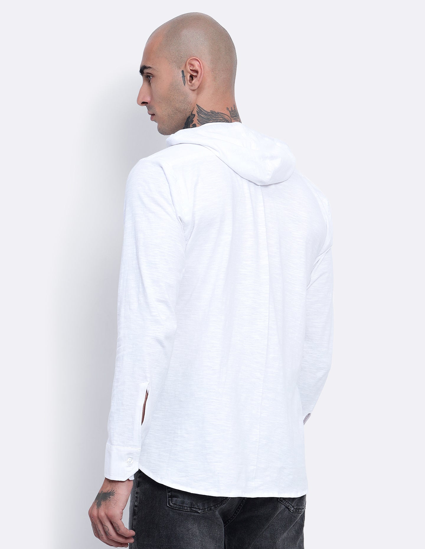 Textured Hoodie Shirt