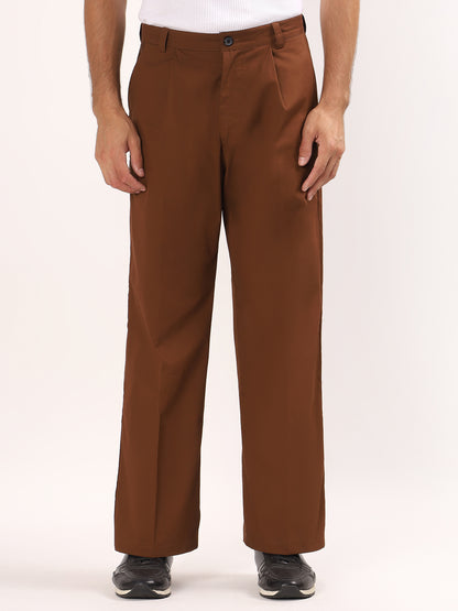 Pleat Wide Leg Trouser