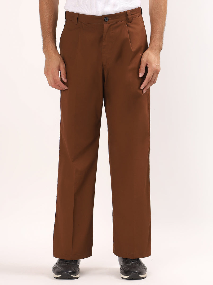 Pleat Wide Leg Trouser
