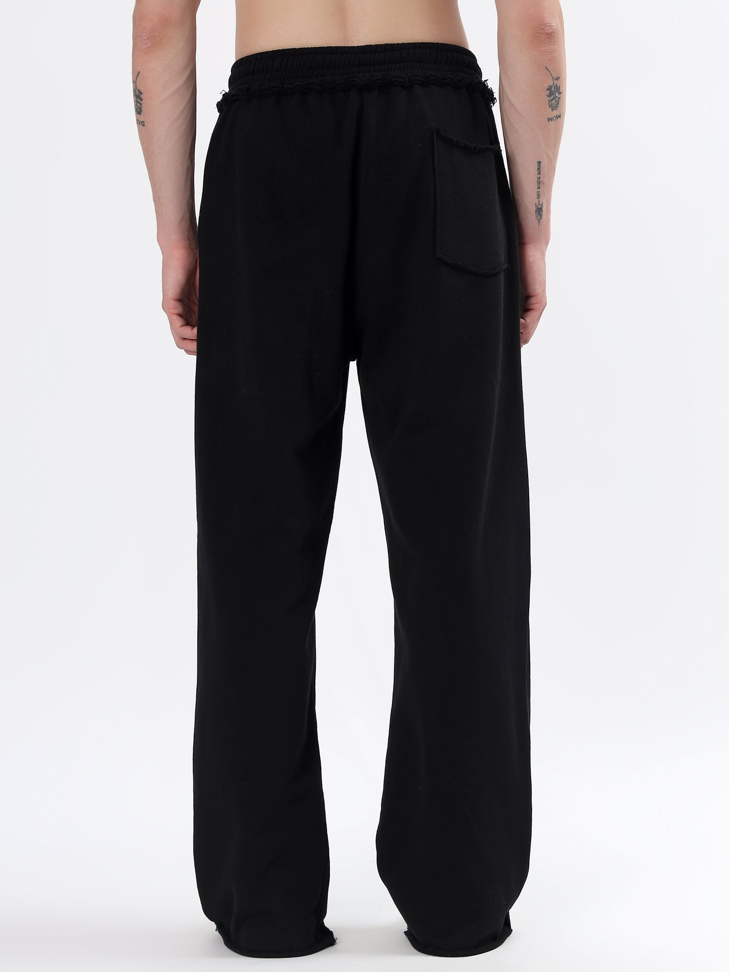 Frayed Wide Leg Jogger
