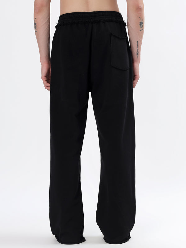 Frayed Wide Leg Jogger