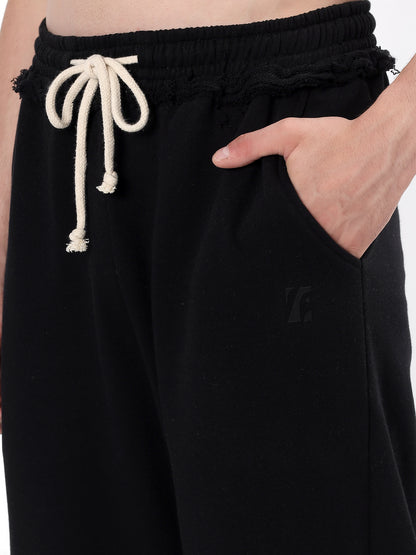Frayed Wide Leg Jogger