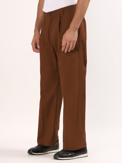 Pleat Wide Leg Trouser