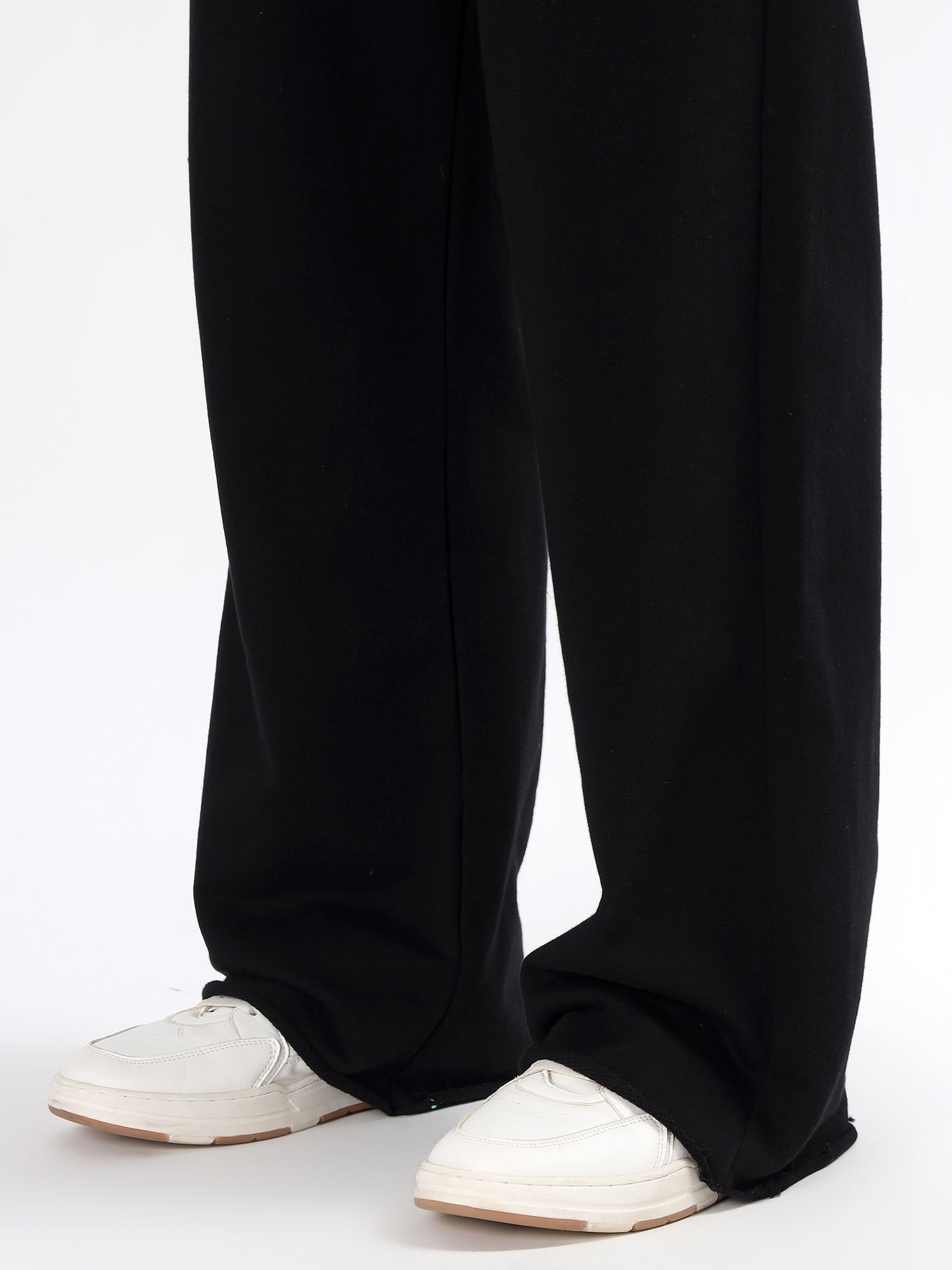 Frayed Wide Leg Jogger