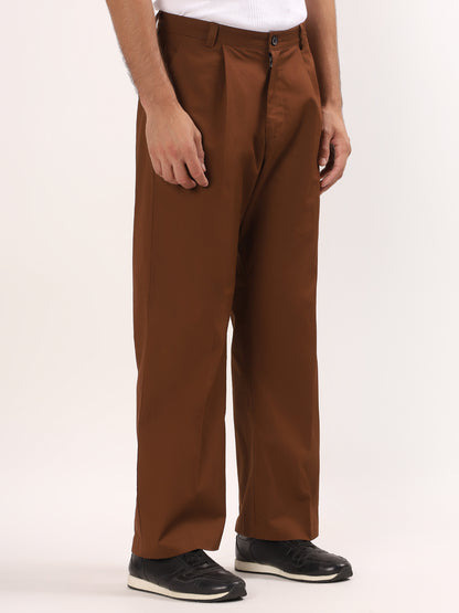 Pleat Wide Leg Trouser