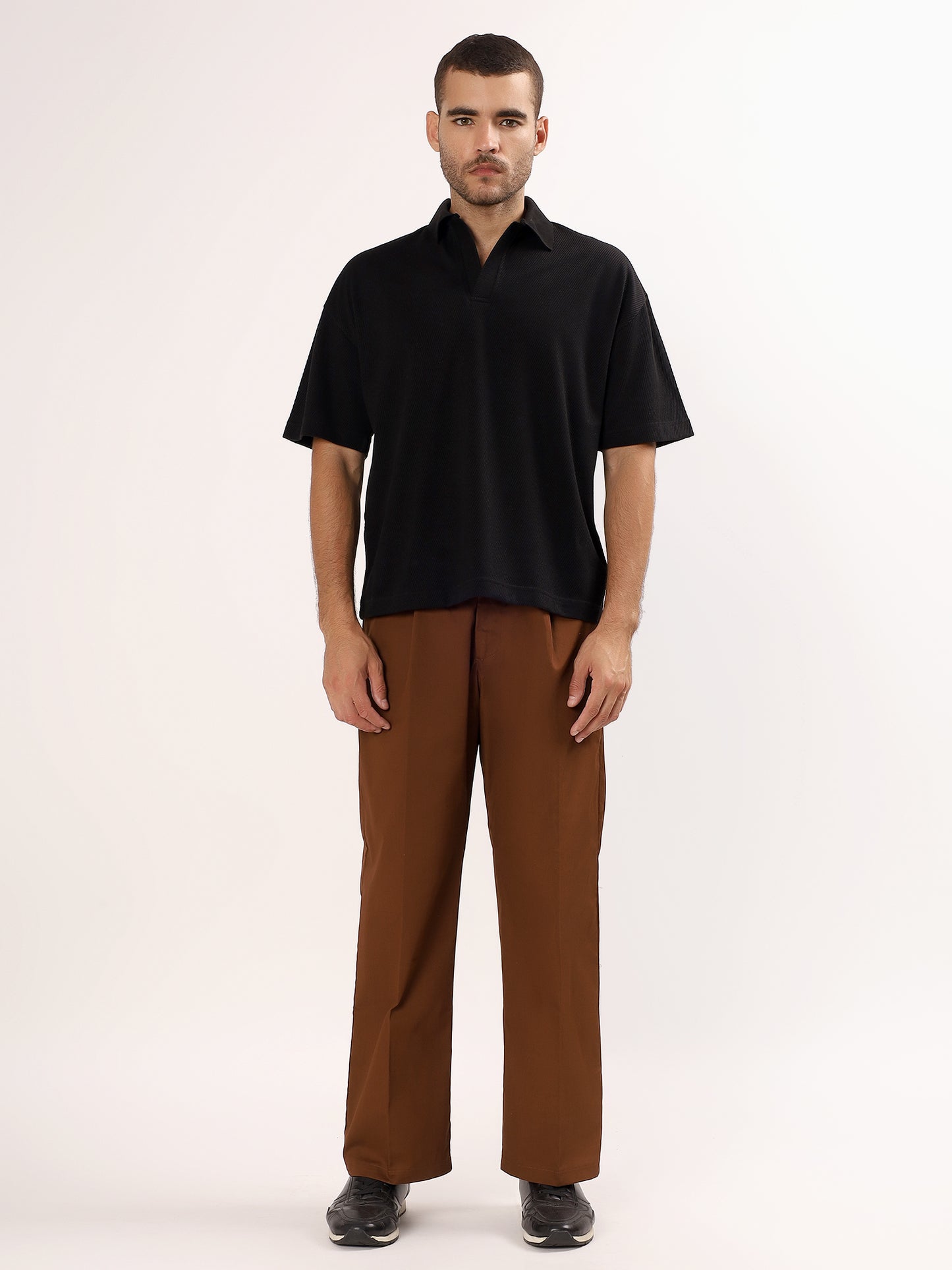 Pleat Wide Leg Trouser