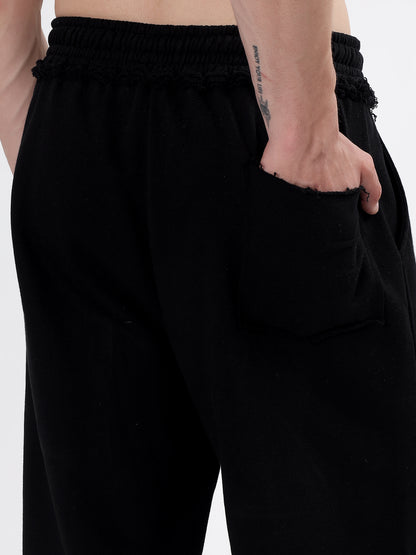 Frayed Wide Leg Jogger
