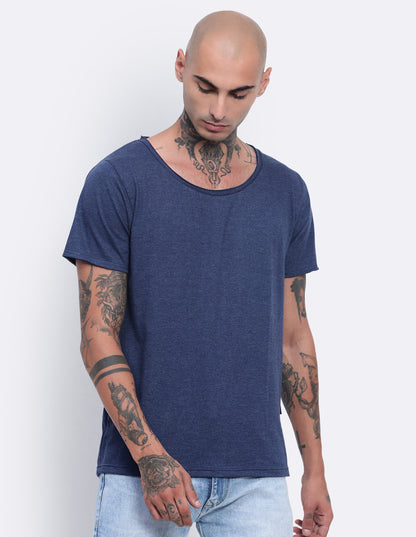 Melange Scoop Neck T-Shirt