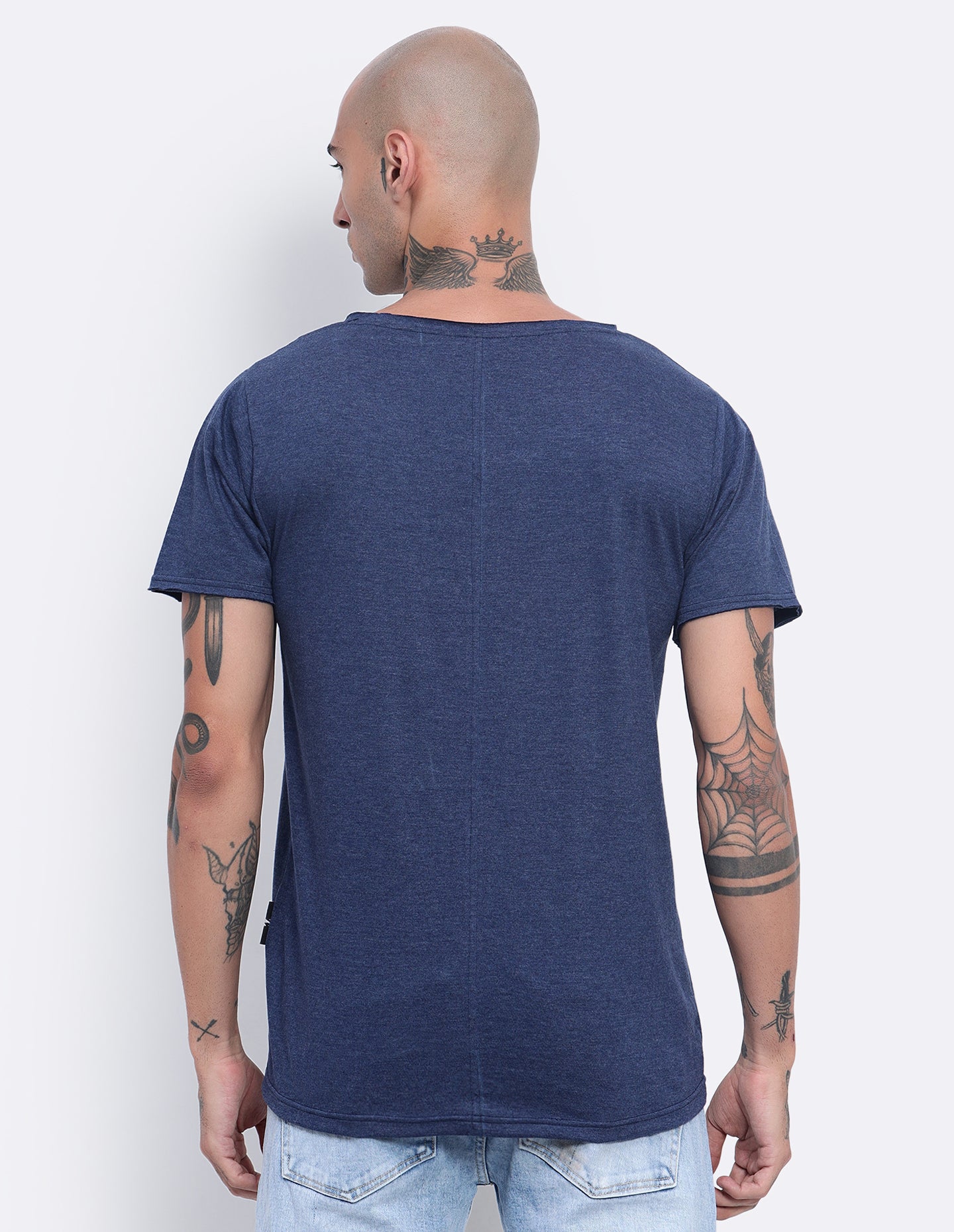Melange Scoop Neck T-Shirt