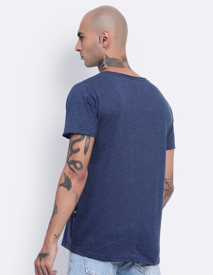 Melange Scoop Neck T-Shirt