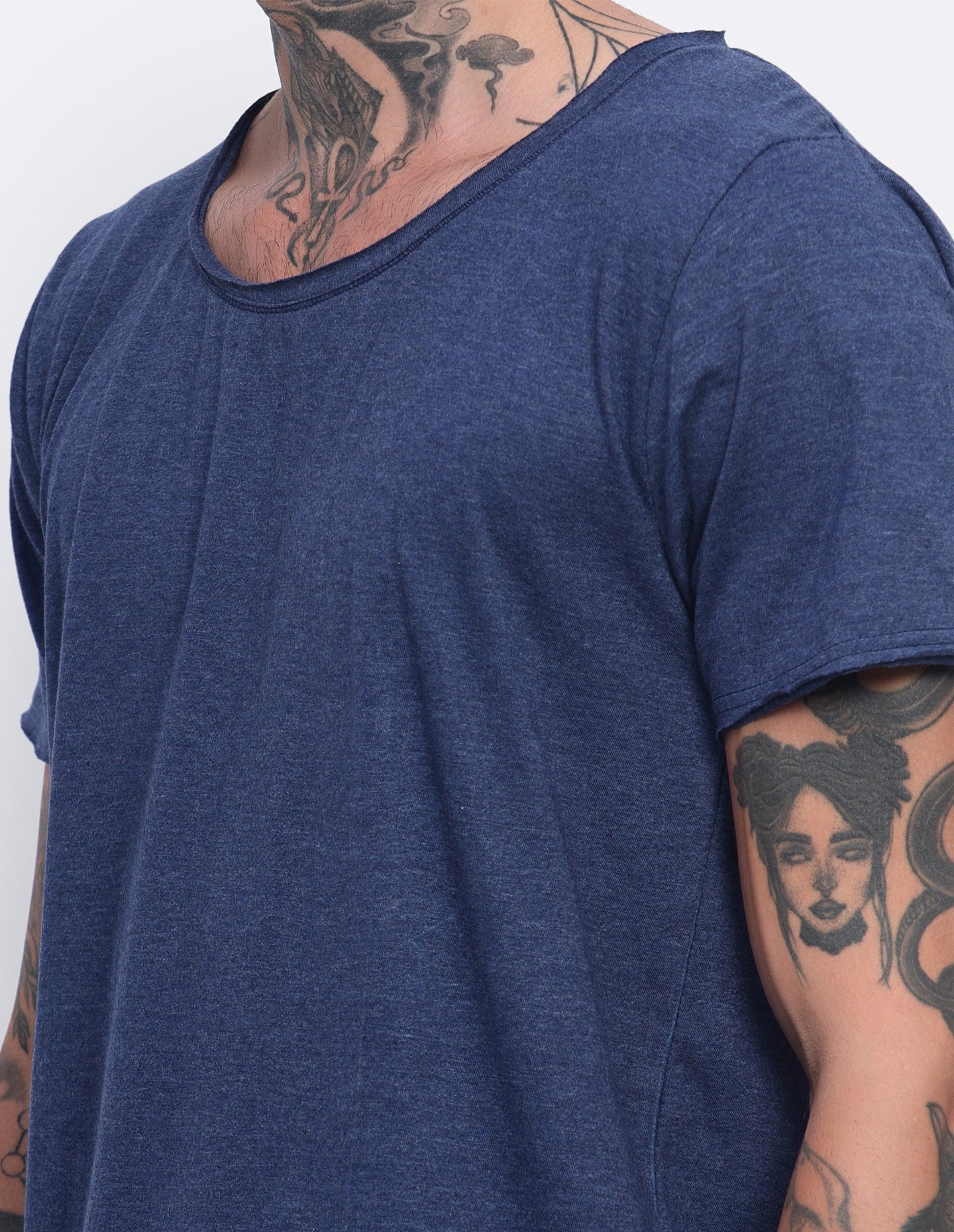 Melange Scoop Neck T-Shirt