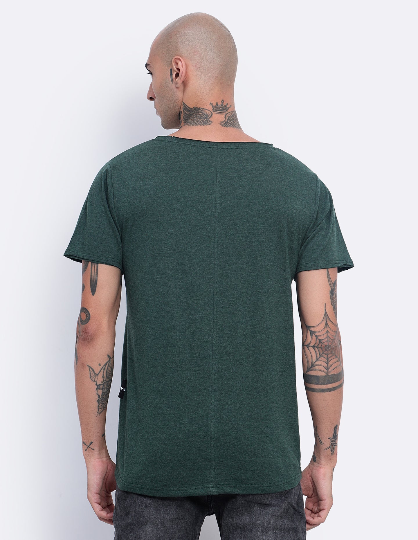 Melange Scoop Neck T-Shirt