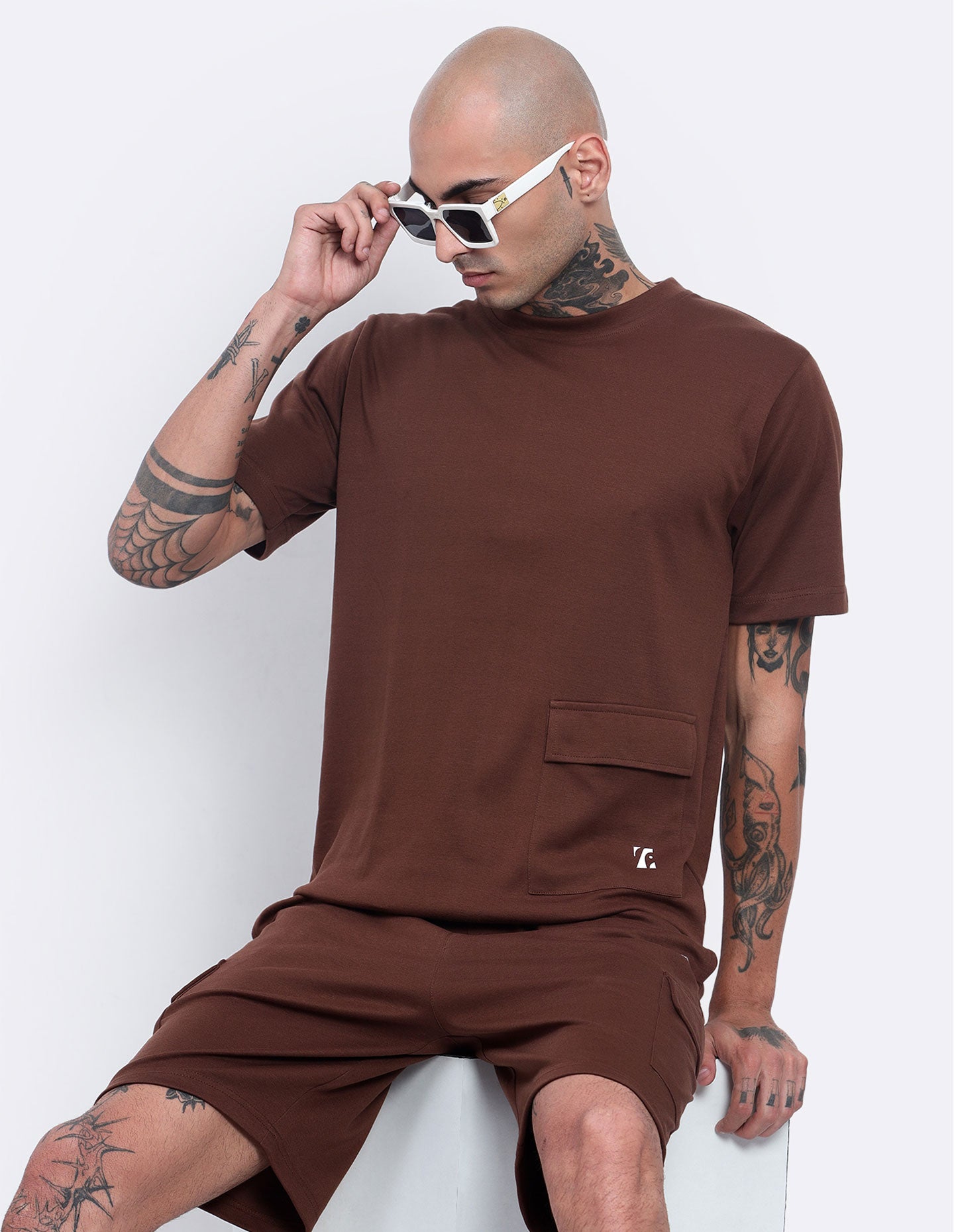 Single Pocket T-Shirt & Shorts Co-Ords