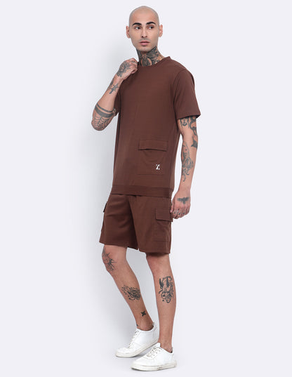 Single Pocket T-Shirt & Shorts Co-Ords