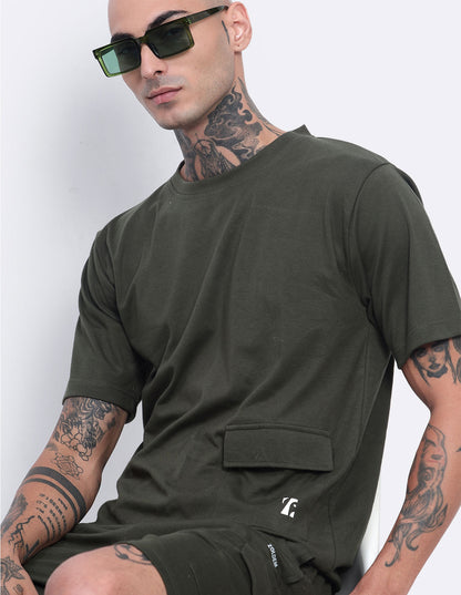 Single Pocket T-Shirt & Shorts Co-Ords