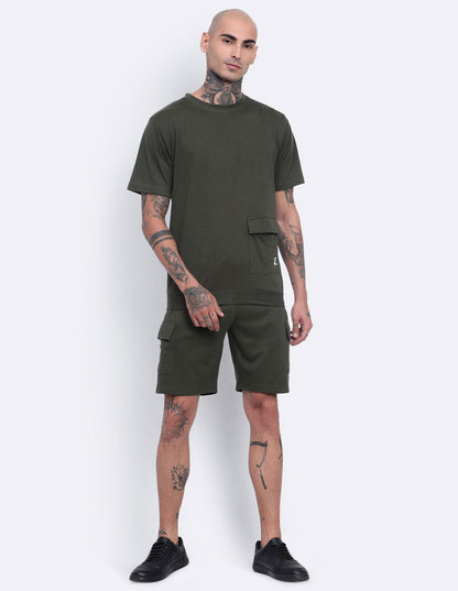 Single Pocket T-Shirt & Shorts Co-Ords