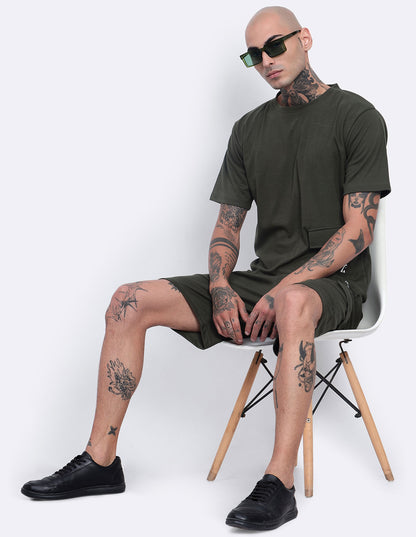 Single Pocket T-Shirt & Shorts Co-Ords