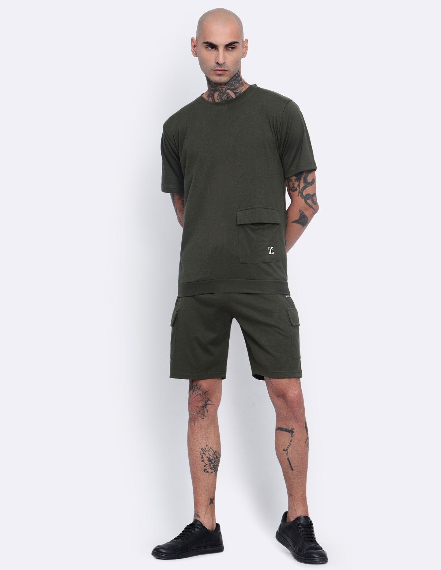 Single Pocket T-Shirt & Shorts Co-Ords