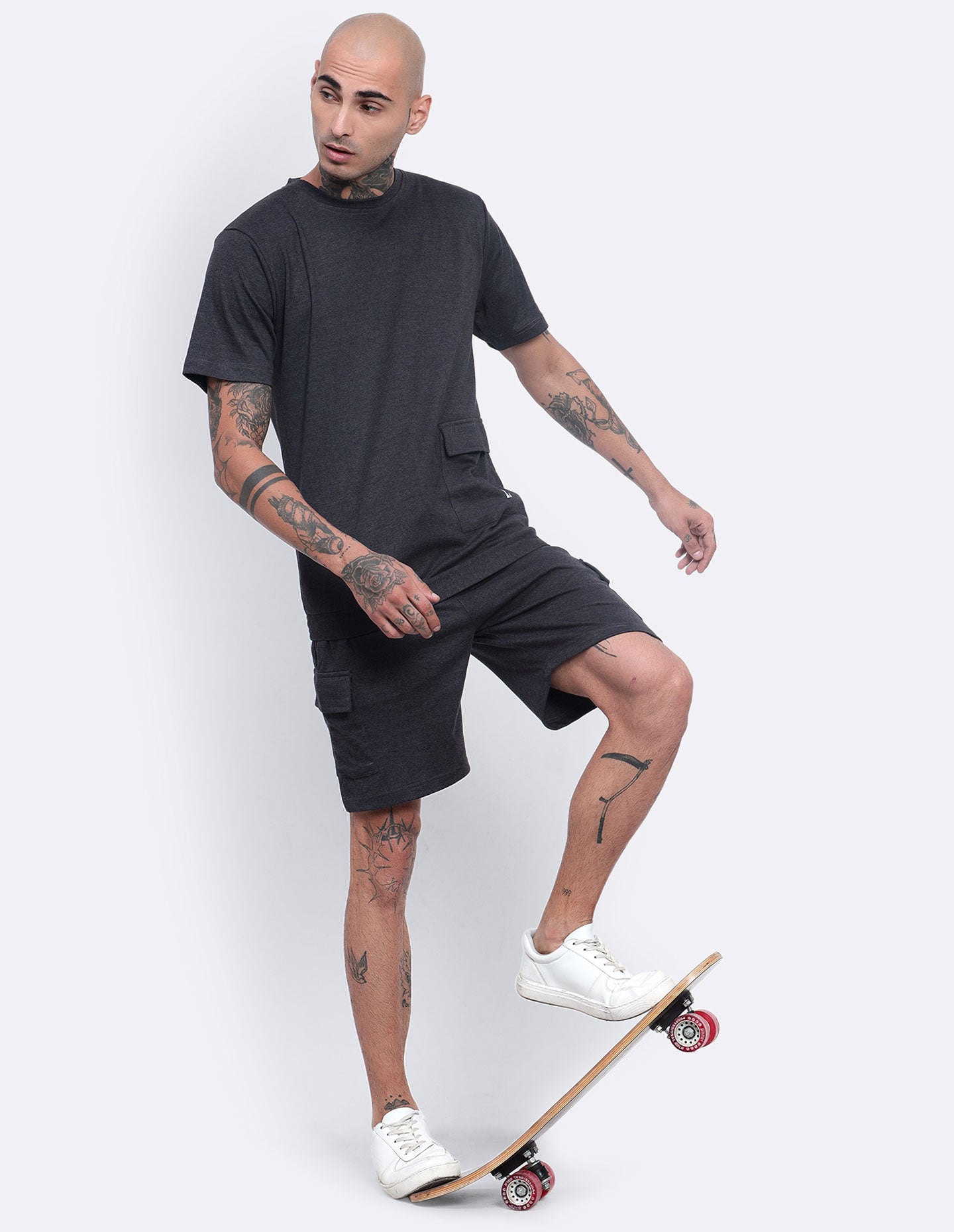 Single Pocket T-Shirt & Shorts Co-Ords