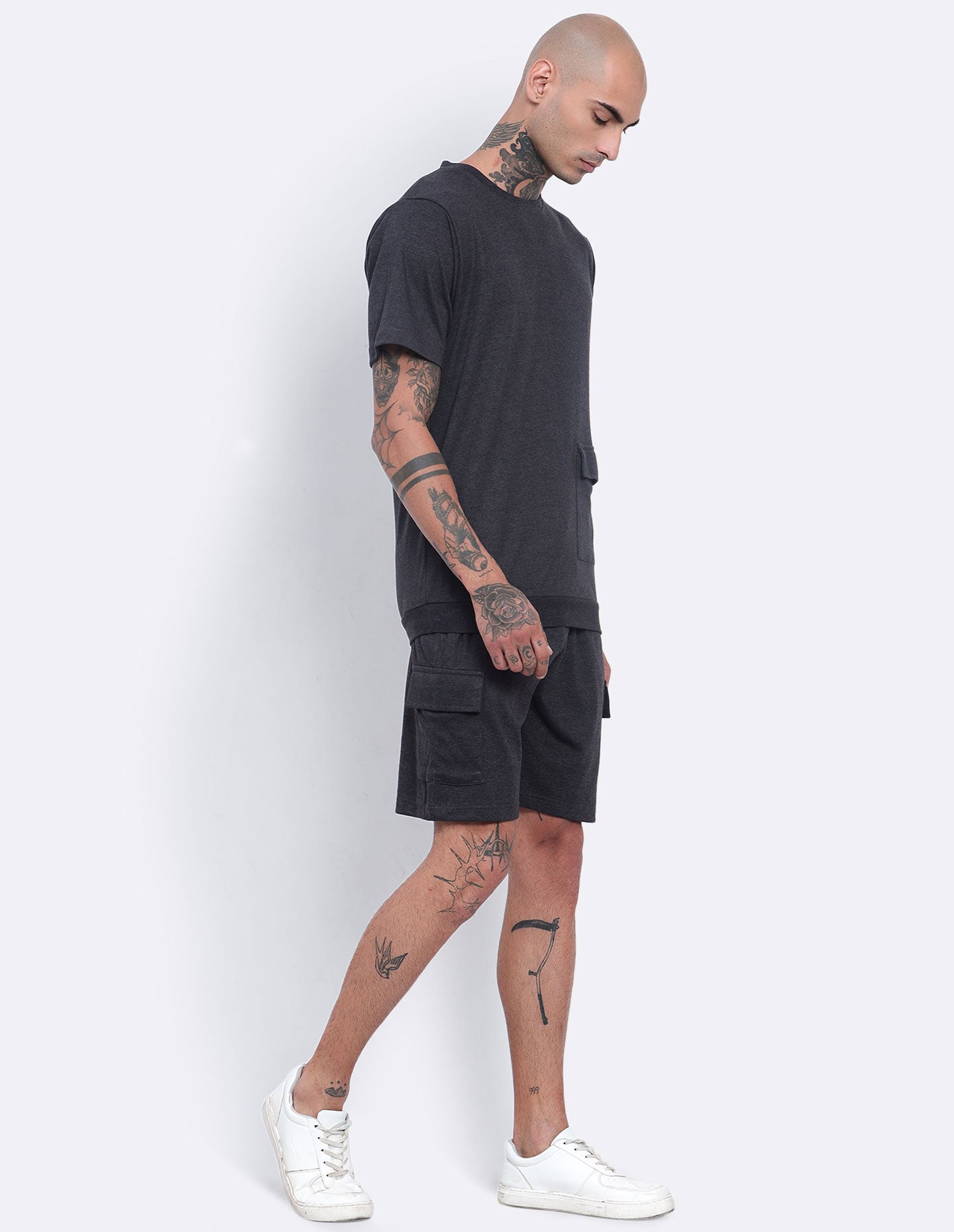 Single Pocket T-Shirt & Shorts Co-Ords