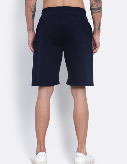 Smoking Skull Print Shorts