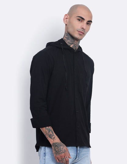 Textured Hoodie Shirt
