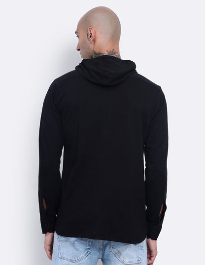 Textured Hoodie Shirt