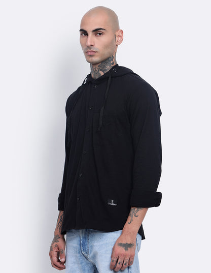 Textured Hoodie Shirt