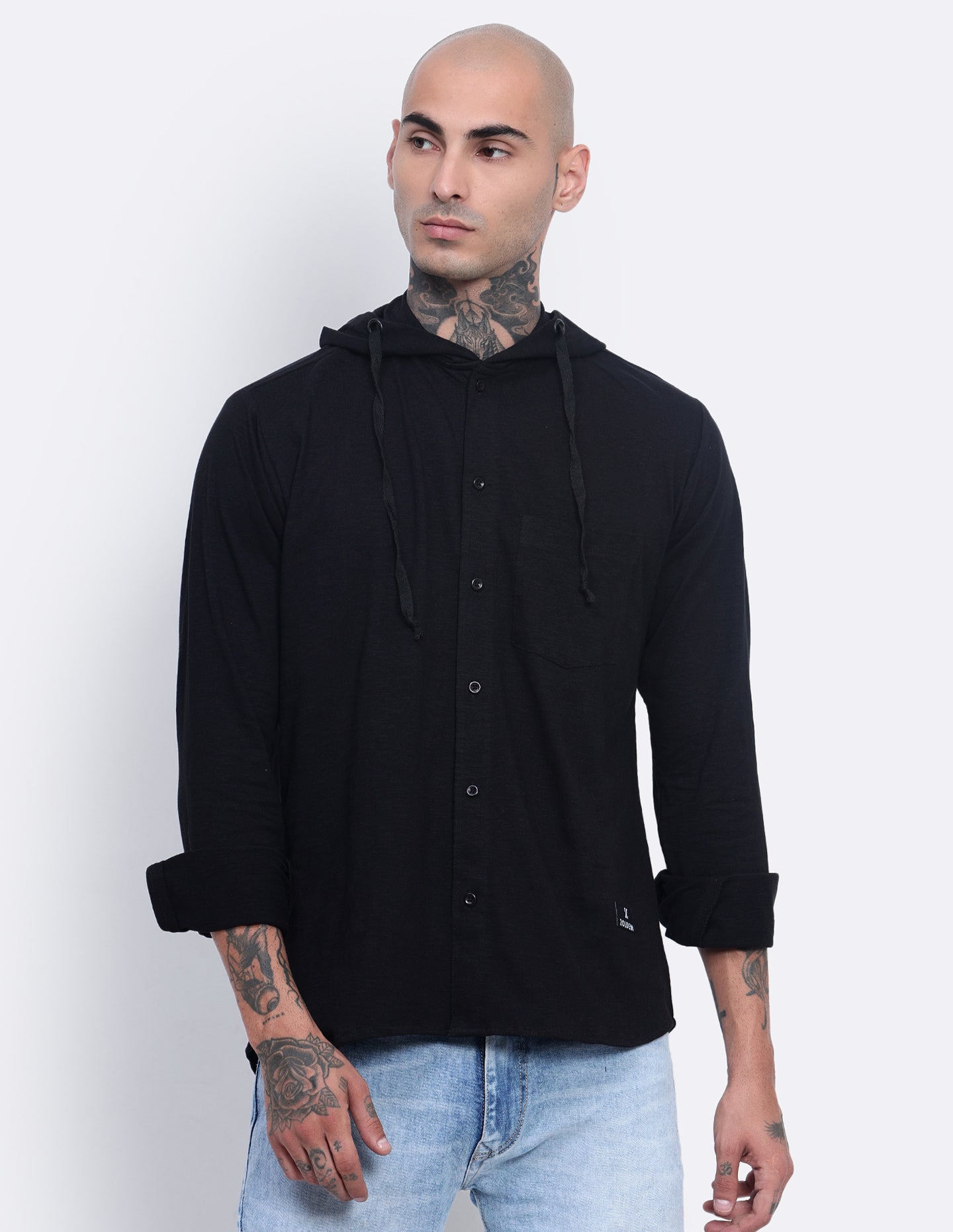 Textured Hoodie Shirt