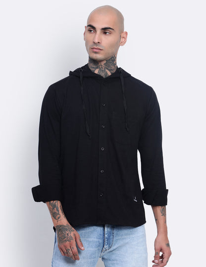 Textured Hoodie Shirt