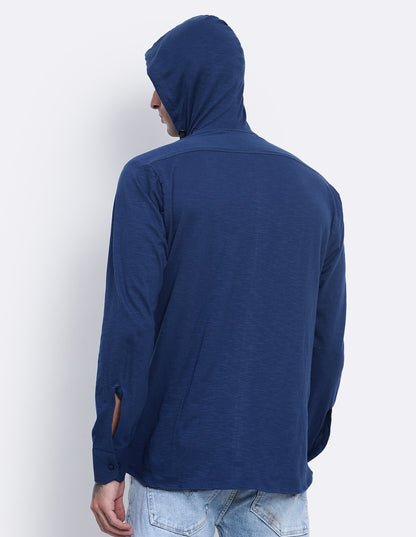 Textured Hoodie Shirt