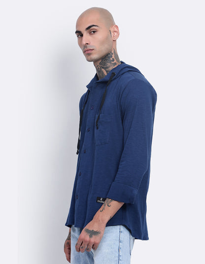 Textured Hoodie Shirt