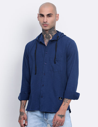 Textured Hoodie Shirt
