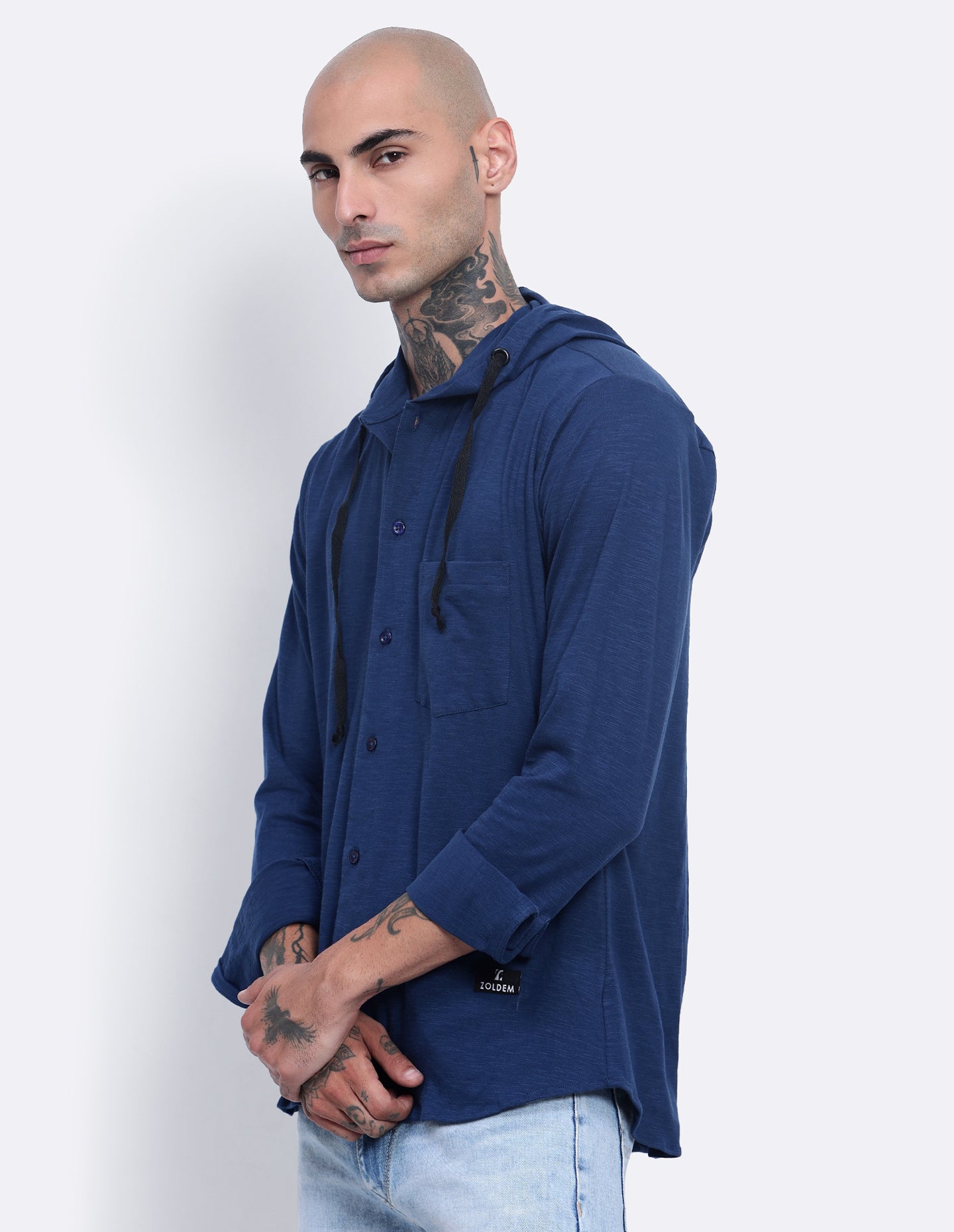 Textured Hoodie Shirt