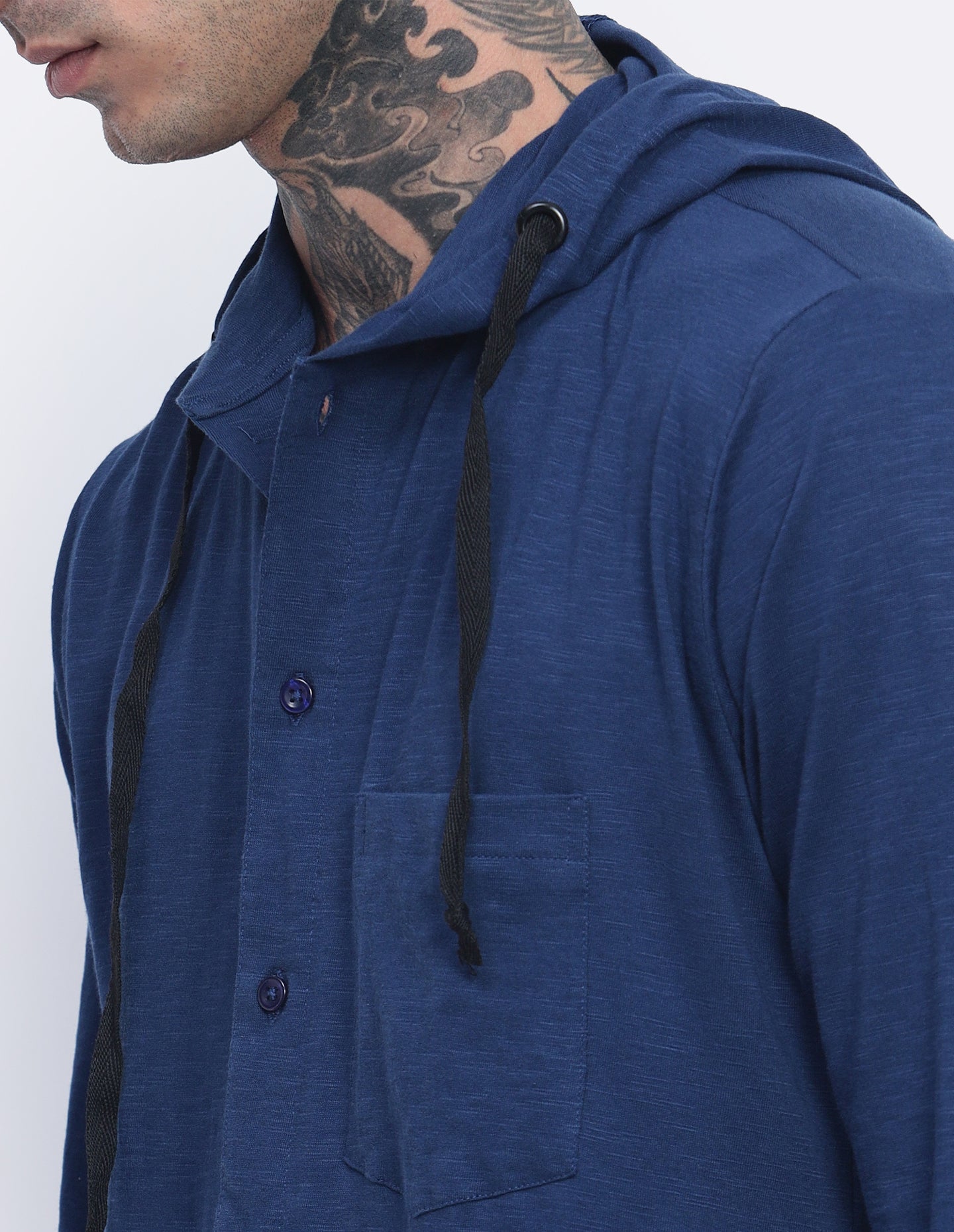 Textured Hoodie Shirt