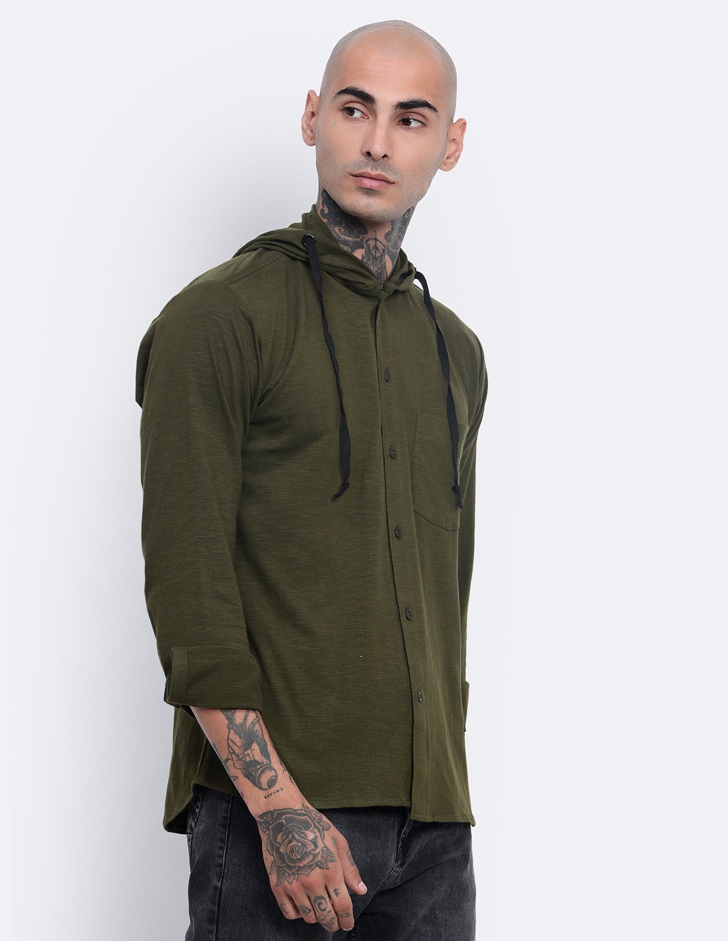Textured Hoodie Shirt