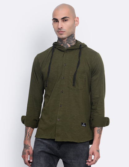Textured Hoodie Shirt