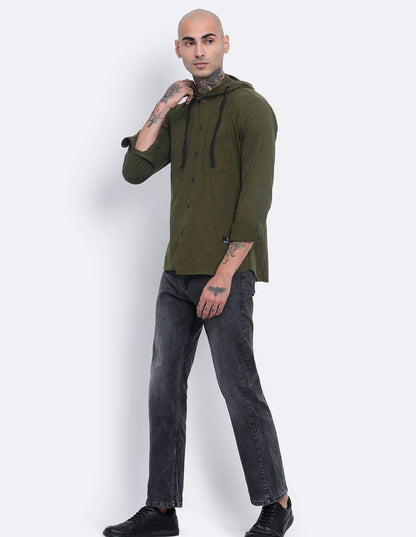 Textured Hoodie Shirt