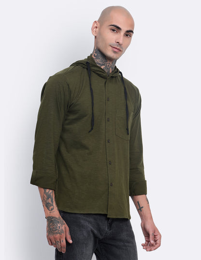 Textured Hoodie Shirt