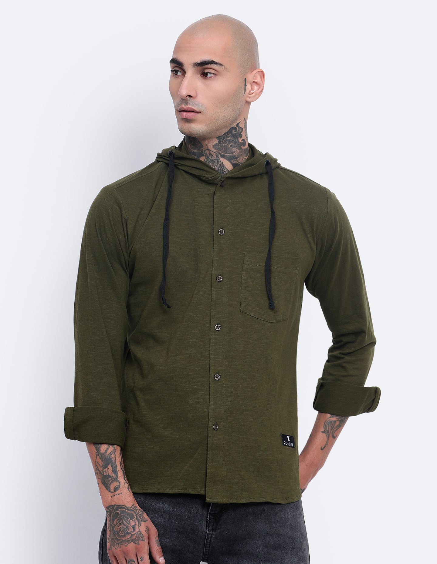 Textured Hoodie Shirt