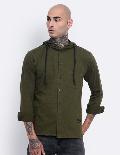 Textured Hoodie Shirt