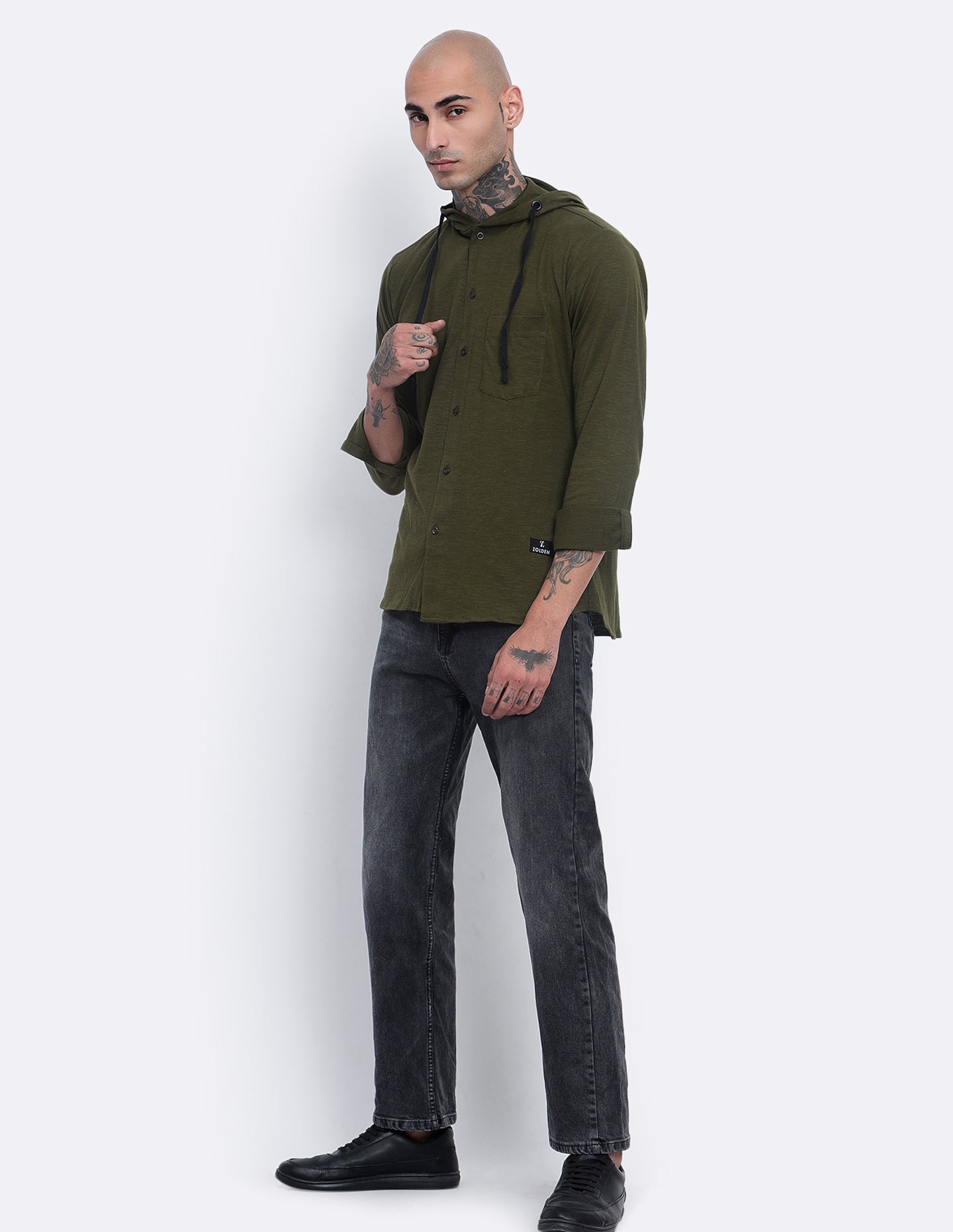 Textured Hoodie Shirt