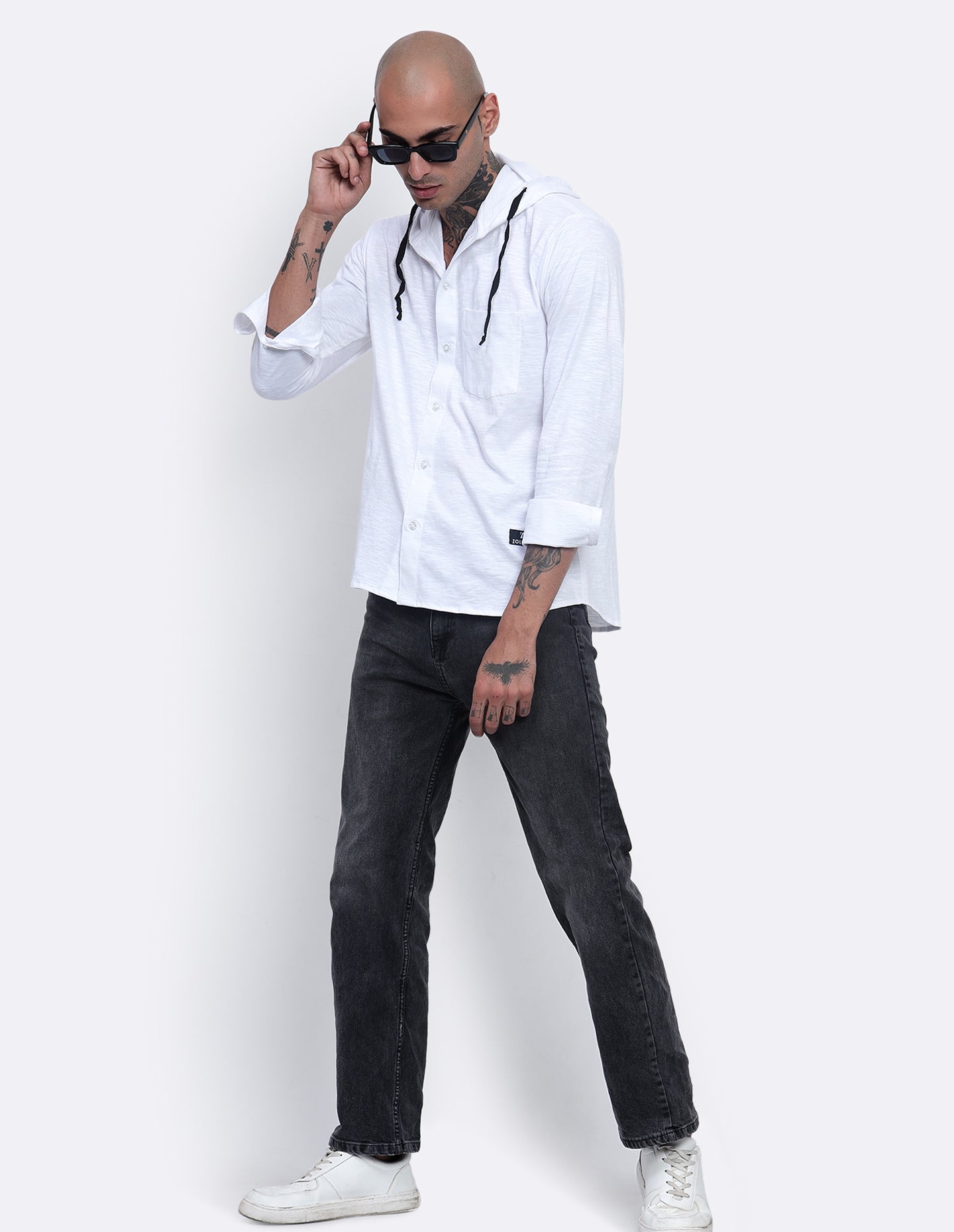 Textured Hoodie Shirt