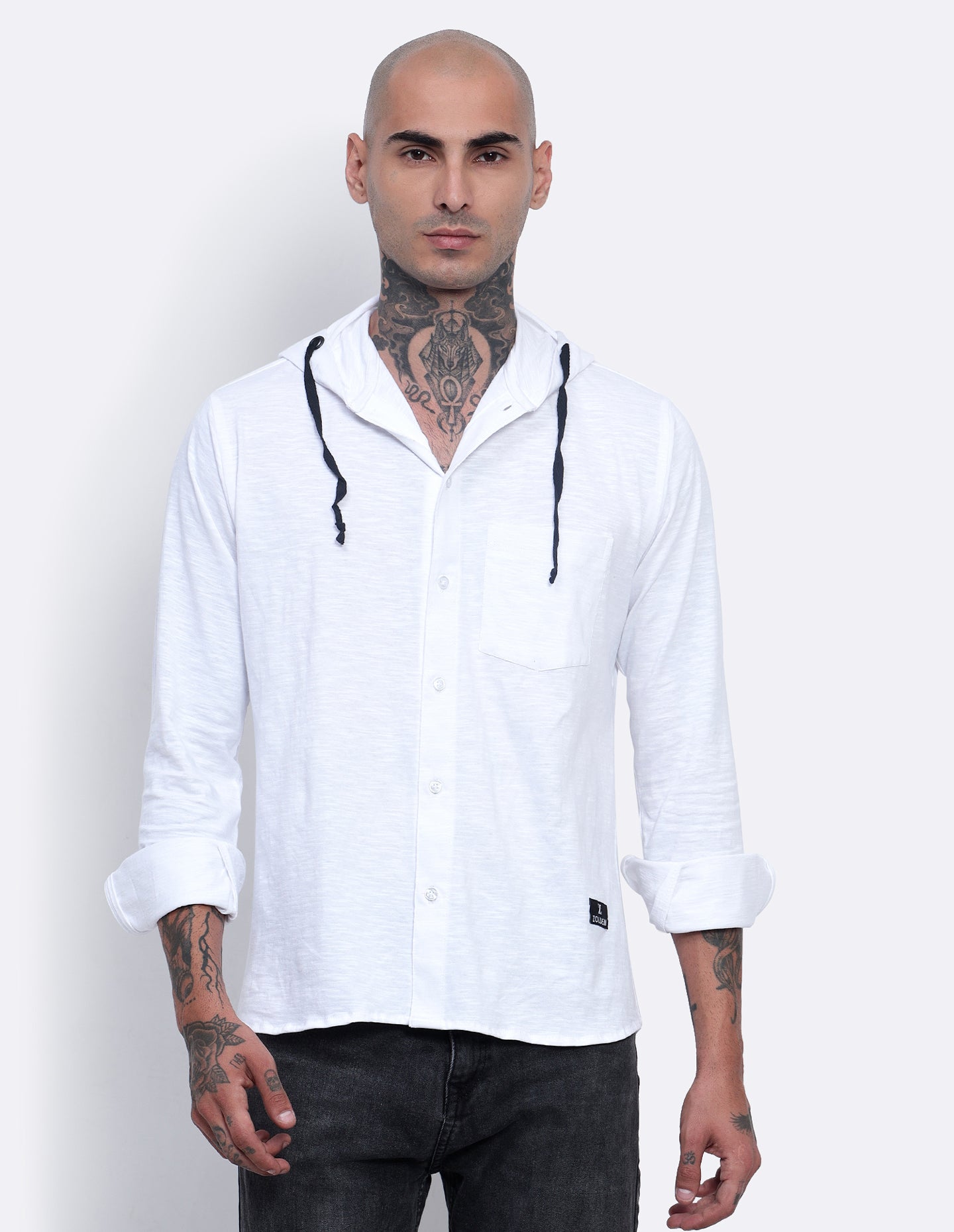 Textured Hoodie Shirt