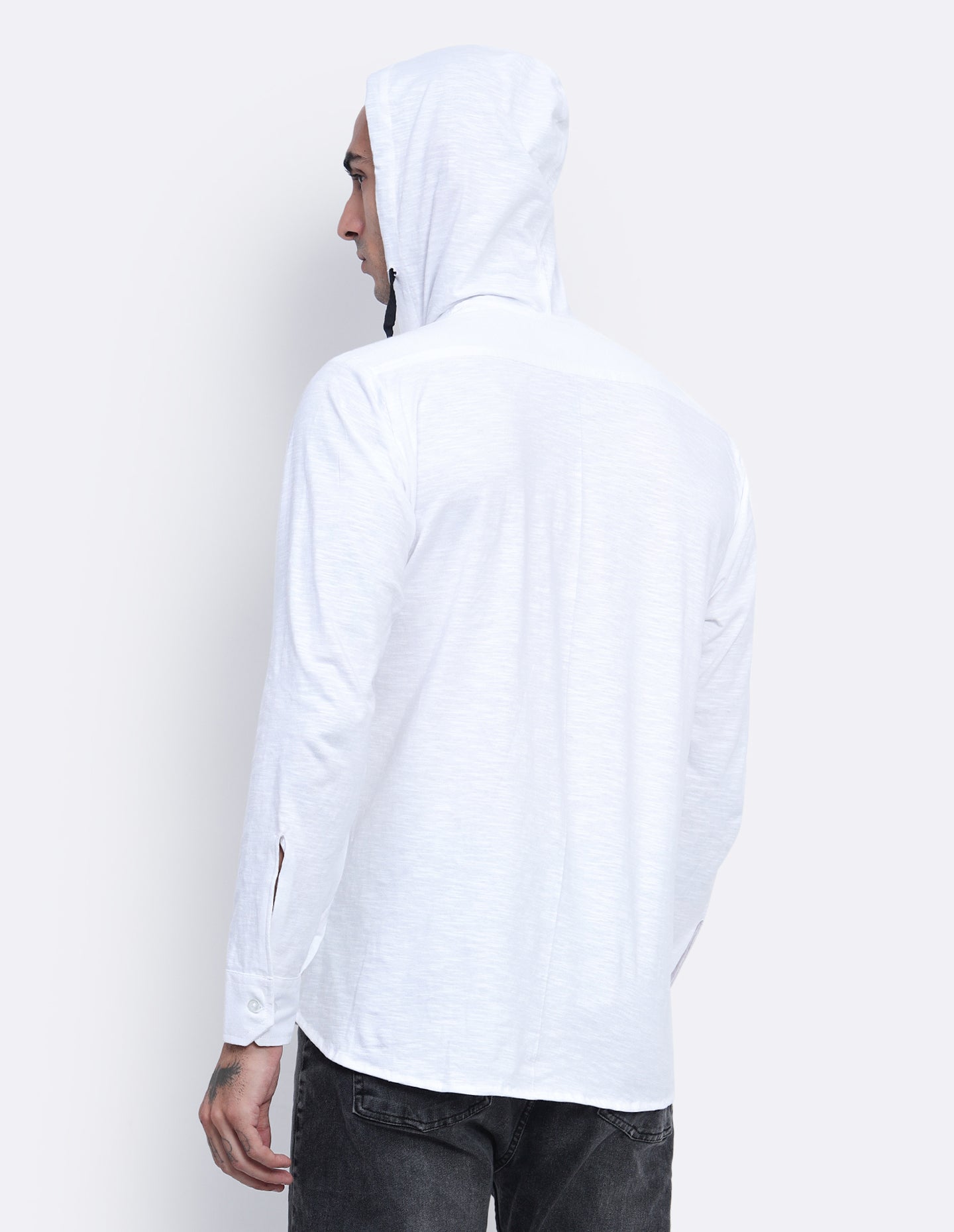 Textured Hoodie Shirt