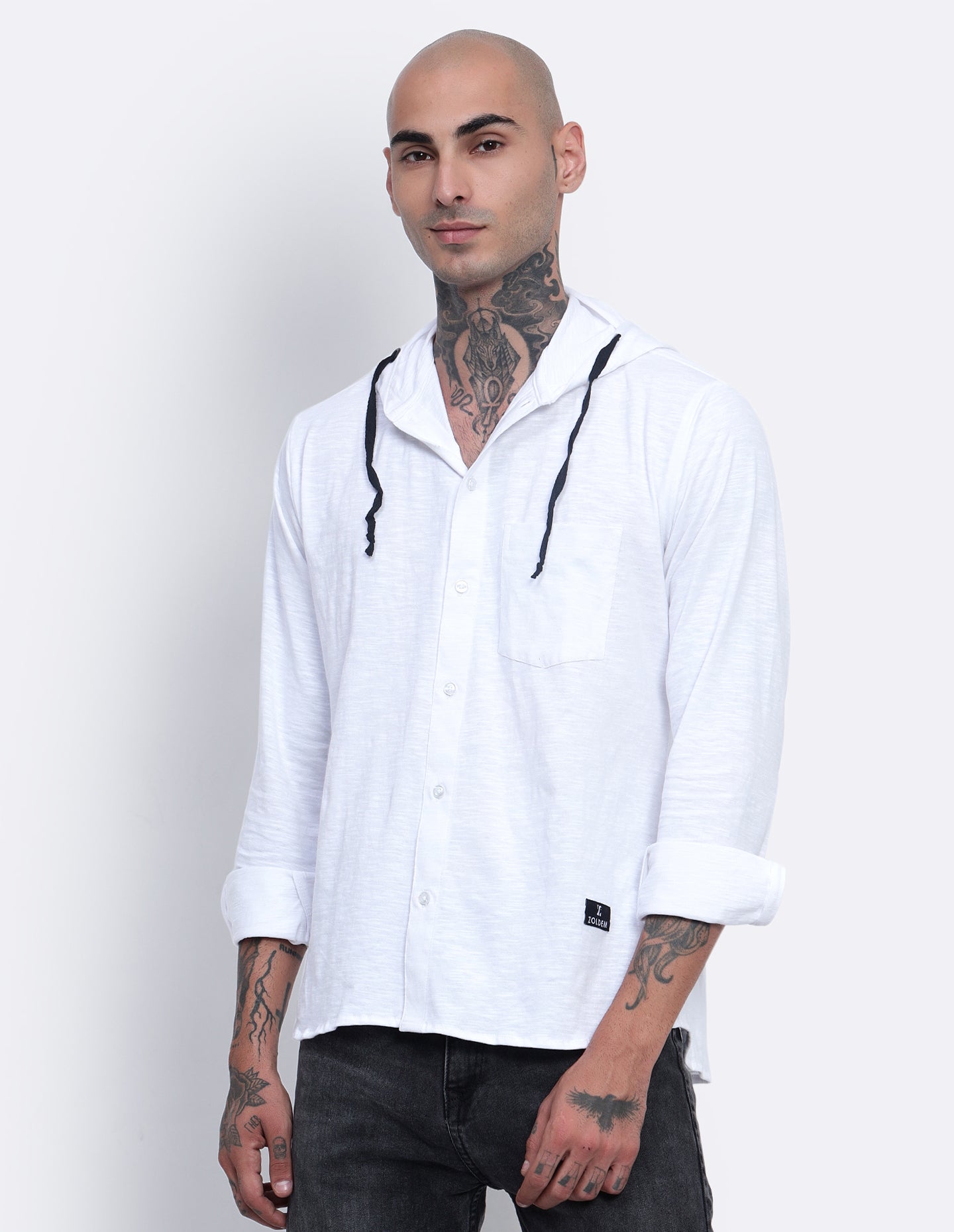 Textured Hoodie Shirt