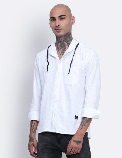 Textured Hoodie Shirt