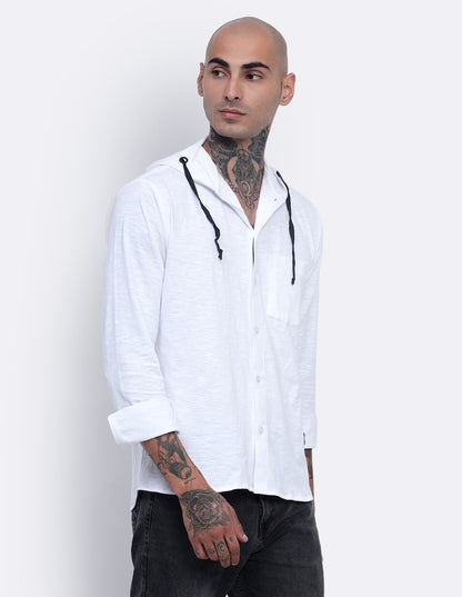 Textured Hoodie Shirt