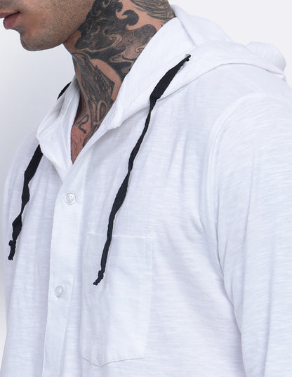 Textured Hoodie Shirt