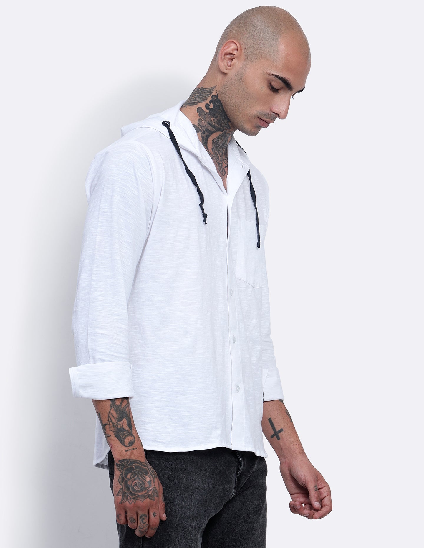 Textured Hoodie Shirt